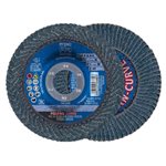 4-1 / 2po x 7 / 8po POLIFAN® CURVE Flap Disc, SGP, Zirconia, 40