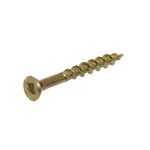 WOOD SCREW FLAT SOCKET YELLOW